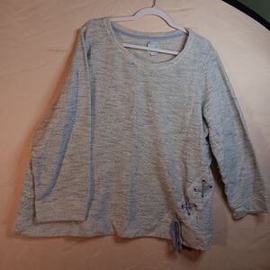 Sunday 🌲 knit top blue 3X